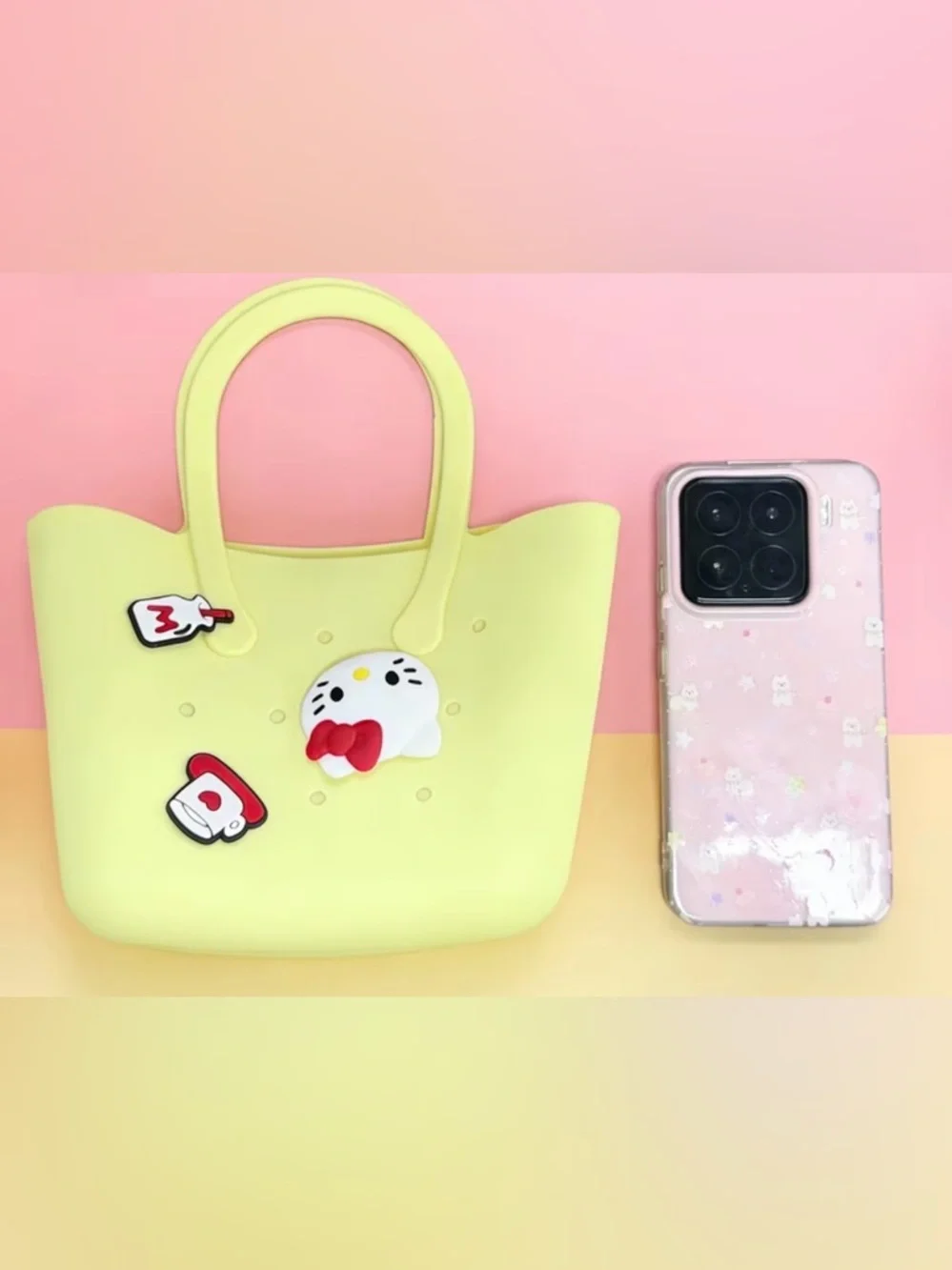 Pom Pom Purin Yellow Kids Tote Bag NWT